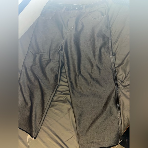 (SOLD) vintage reflective baggy jeans - Picture 3 of 4